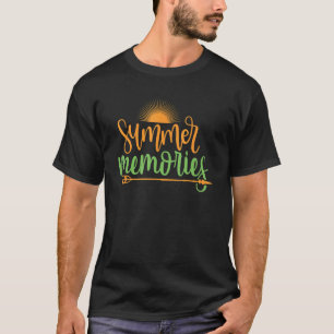 T-shirt Amusants et mignons souvenirs d'été été été en ple