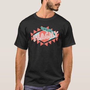 T-shirt Amusants été pêche pêches fruits Boho Pays Chic