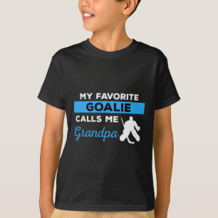 T-shirt Amusants Hockey Grand-pa Goalie Joueur Sport Cadea
