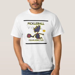 T-shirt Amusement courageux de Pickleball