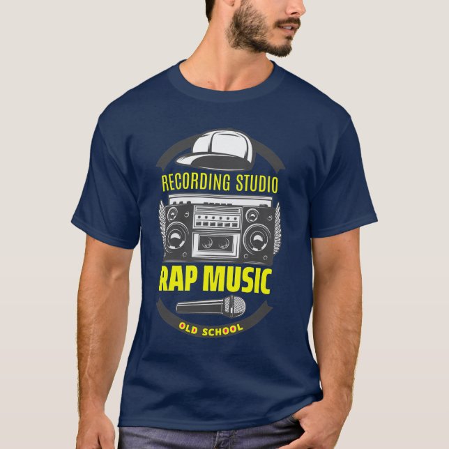 T-shirt Amusement de la vieille école HIP HOP (Devant)