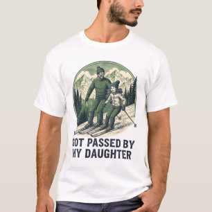 T-shirt Amusement de ski avec ma fille qui m'a donné un co
