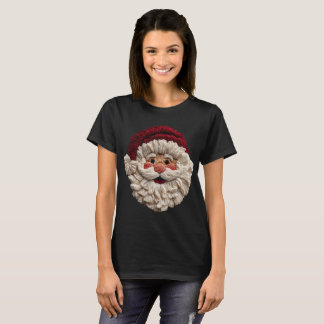 T-shirt Amusement des Fêtes - Père Noël à la fausse laine