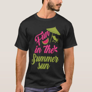 T-shirt Amusement En Été Soleil Tropical Plage Été Vacati