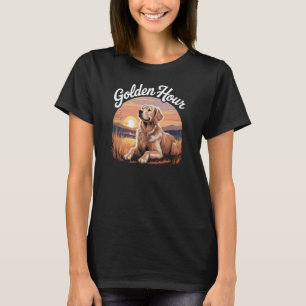 T-shirt Amusement Golden Retriever - Heure des couchers de