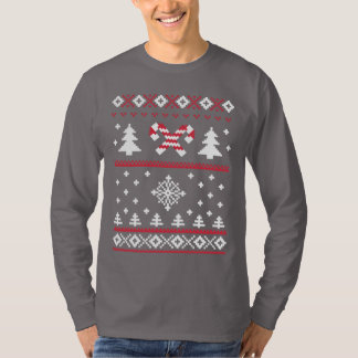 T-shirt Amusement laid de chandail de Noël de sucre de