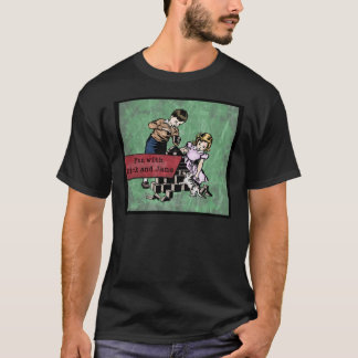 T-shirt Amusez-vous avec Dick et Jane (en détresse) Classi