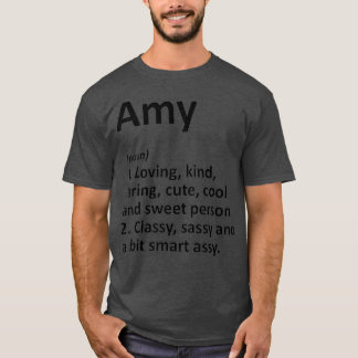 T-shirt AMY Definition Personalized Name Funny Birthday