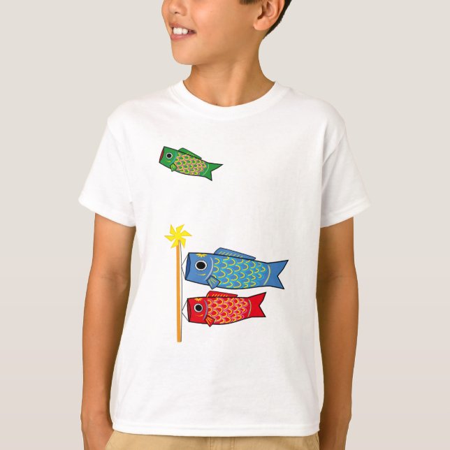 T-shirt An illustration of Koi-nobori , Japanese tradition (Devant)
