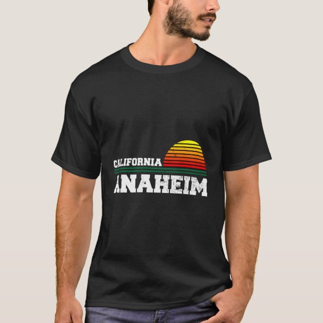 T-shirt Anaheim California Distress Ca (Devant)