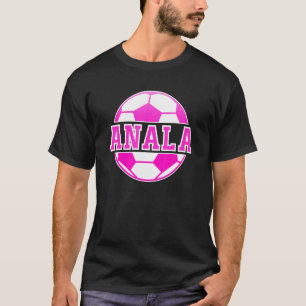 T-shirt Anala Nom Filles Football Jouer Football Sports Fa