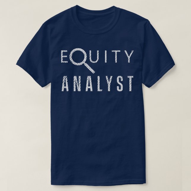 T-shirt Analyse stock Analyste de capitaux propres Trader  (Design devant)