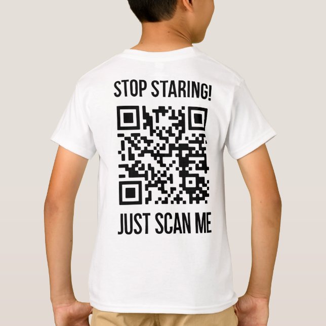 T-shirt Analyser mon code QR pour un démarrage motivant (Dos)