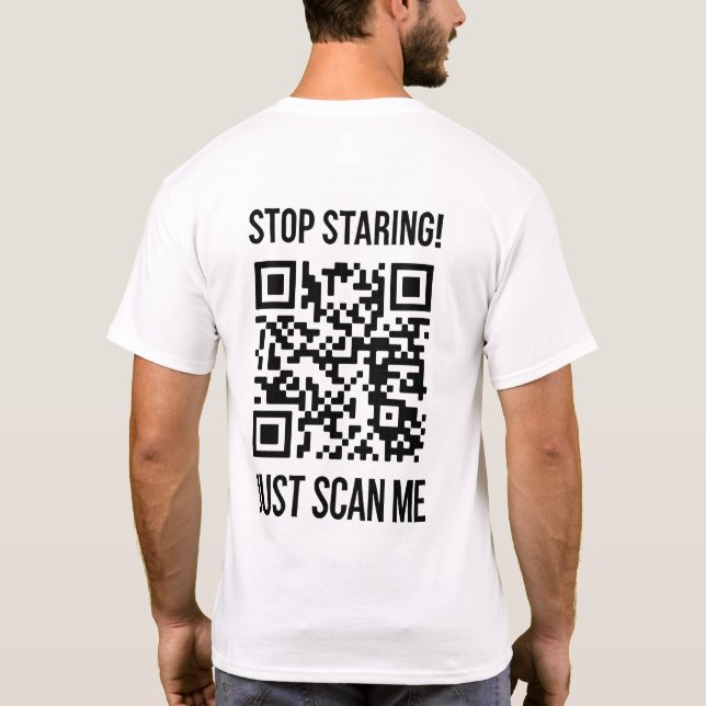 T-shirt Analyser mon code QR pour un démarrage motivant (Dos)
