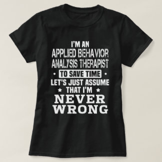 T-shirt Analyseur de comportement appliqué