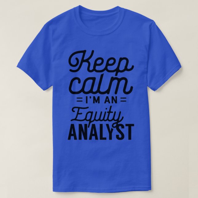 T-shirt Analyste de capitaux propres Analyse Stock Trader  (Design devant)