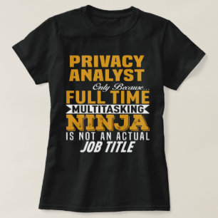 T-shirt Analyste de confidentialité