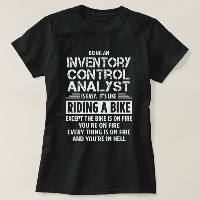 T-shirt Analyste de contrôle des stocks (Design devant)