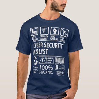 T-shirt Analyste de cybersécurité Analyste de cybersécurit