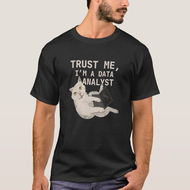 T-shirt Analyste de données Cat Analyse de données Science (Devant)