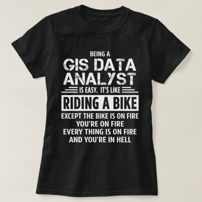 T-shirt Analyste de données SIG (Design devant)