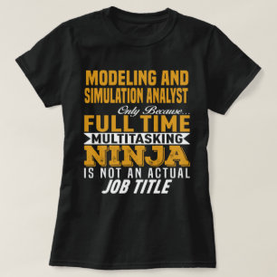 T-shirt Analyste de modélisation et de simulation