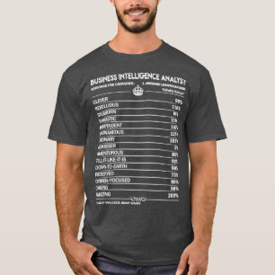 T-shirt Analyste de renseignements commerciaux Analyste d'