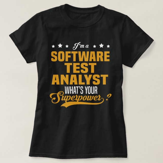 T-shirt Analyste de test logiciel (Design devant)