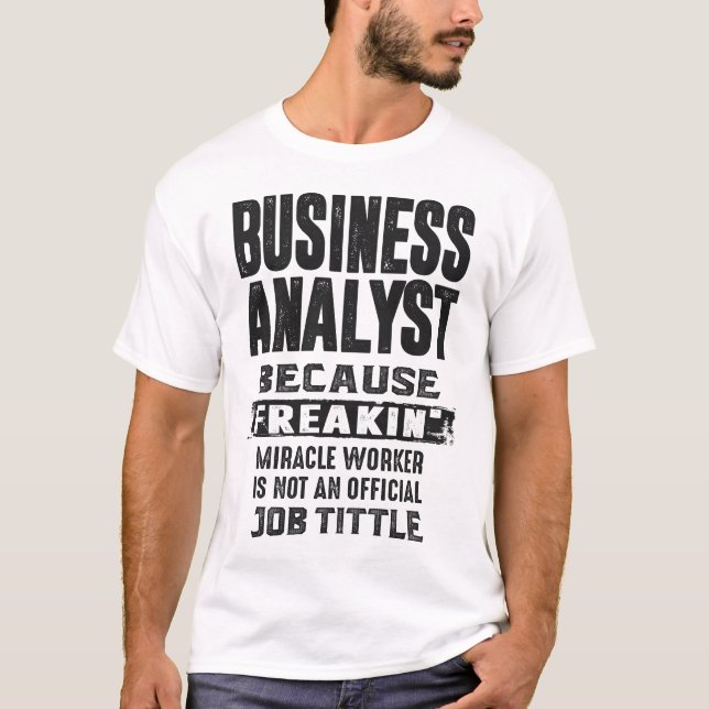 T-shirt Analyste d'entreprise (Devant)