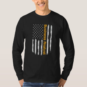 T-shirt Analyste d'entreprise Proud Carrer Vintage America
