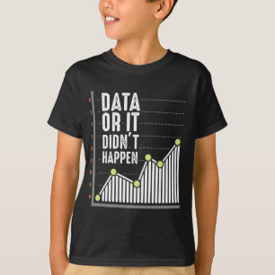 T-shirt Analyste des comportements Nerd des données Stati
