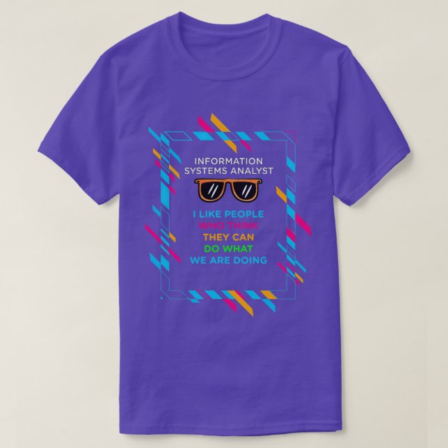 T-SHIRT ANALYSTE DES SYSTÈMES D'INFORMATION 2 (Design devant)