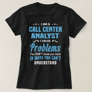 T-shirt Analyste du centre d'appel
