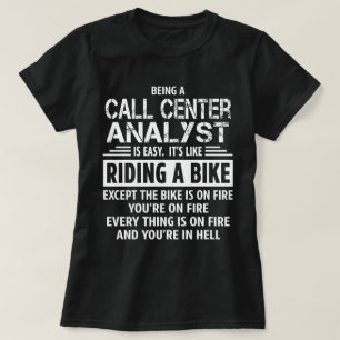 T-shirt Analyste du centre d'appel