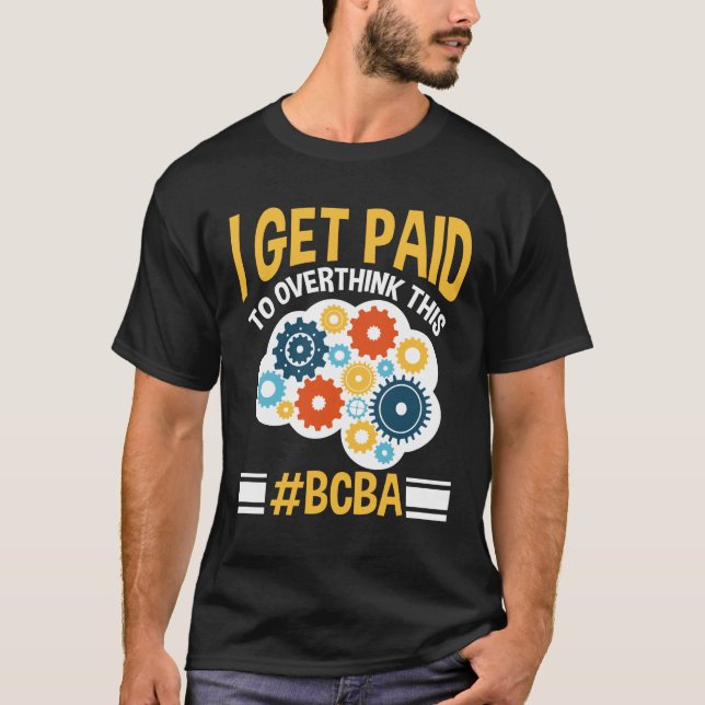 T-shirt Analyste du comportement certifié par le conseil F (Devant)