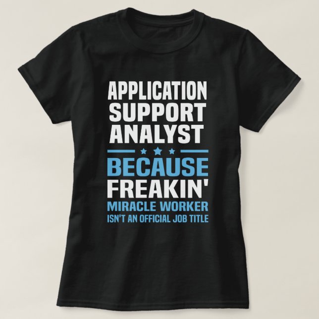 T-shirt Analyste du support d'application (Design devant)