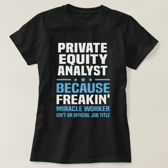 T-shirt Analyste en capitaux propres (Design devant)