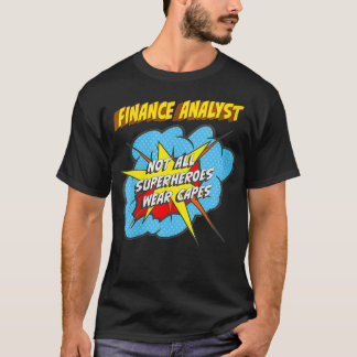 T-shirt Analyste en finance pour femmes Funny Superhero Jo