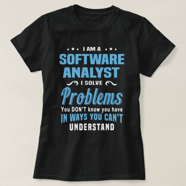 T-shirt Analyste logiciel (Design devant)