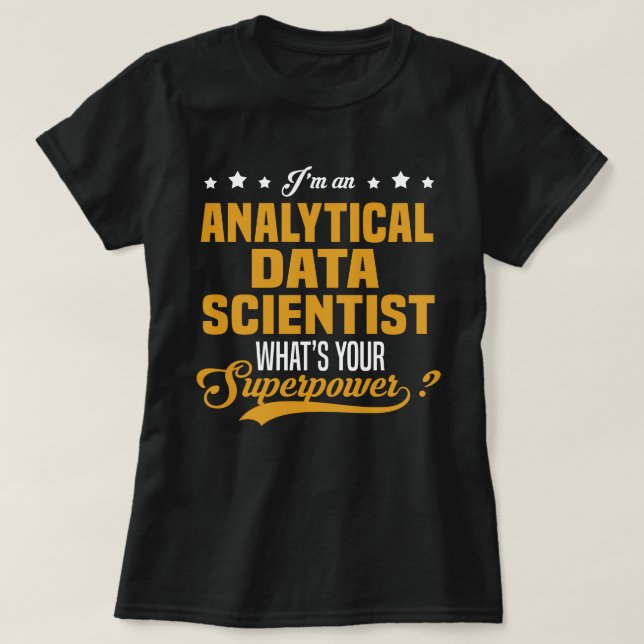 T-shirt Analyste scientifique des données (Design devant)