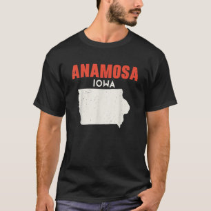 T-shirt Anamosa Iowa USA State America Travel Iowan