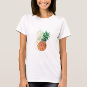T-shirt Ananas, aquarelle.
