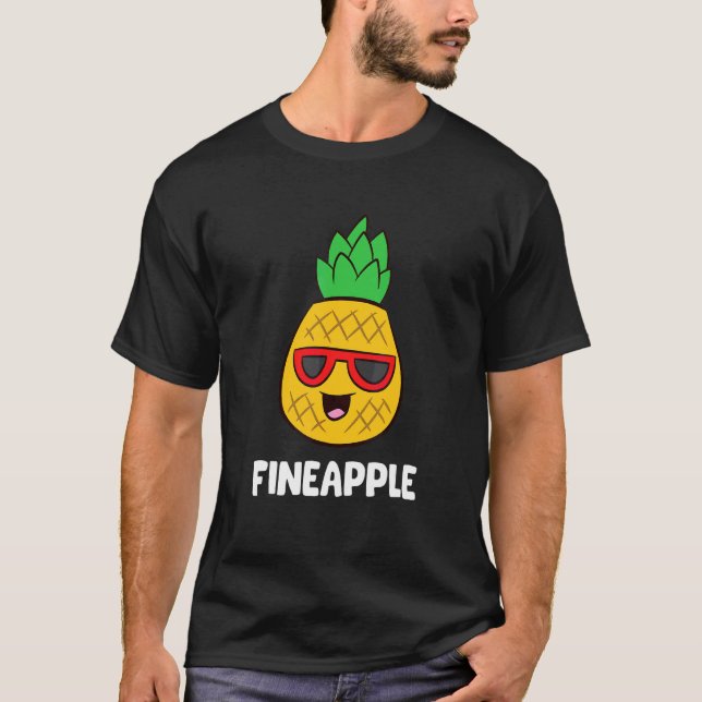 T-shirt Ananas avec lunettes de soleil Fineapple drôle (Devant)
