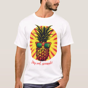 T-shirt Ananas cool en lunettes de soleil
