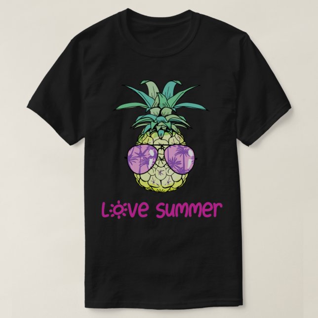 T-shirt Ananas drôle été (Design devant)