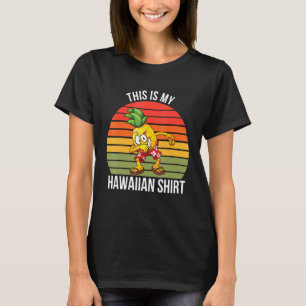 T-shirt Ananas Hawaiian Tropical Sunset
