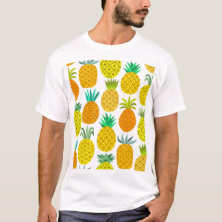 T-shirt Ananas Isolé : Motif Vintage sans joint.