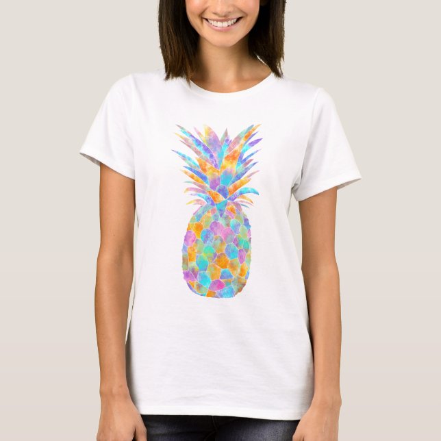 T-shirt Ananas multicolore de Boopoobeedoo (Devant)