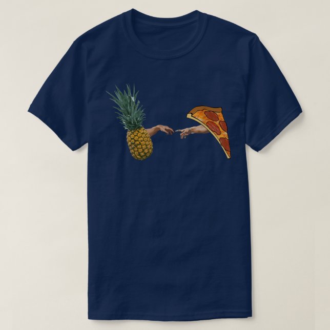 T-shirt Ananas sur pizza Création d'un chef-d'oeuvre amusa (Design devant)