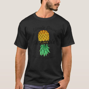 T-shirt Ananas vintage supérieur vers le bas Subtil Swinge